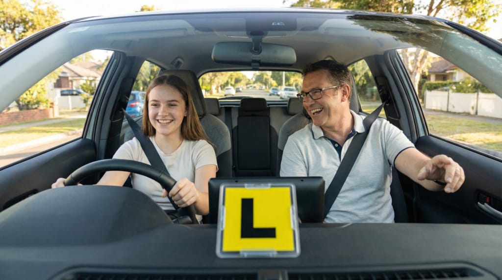 Conduite accompagnée avec parent et jeune conducteur