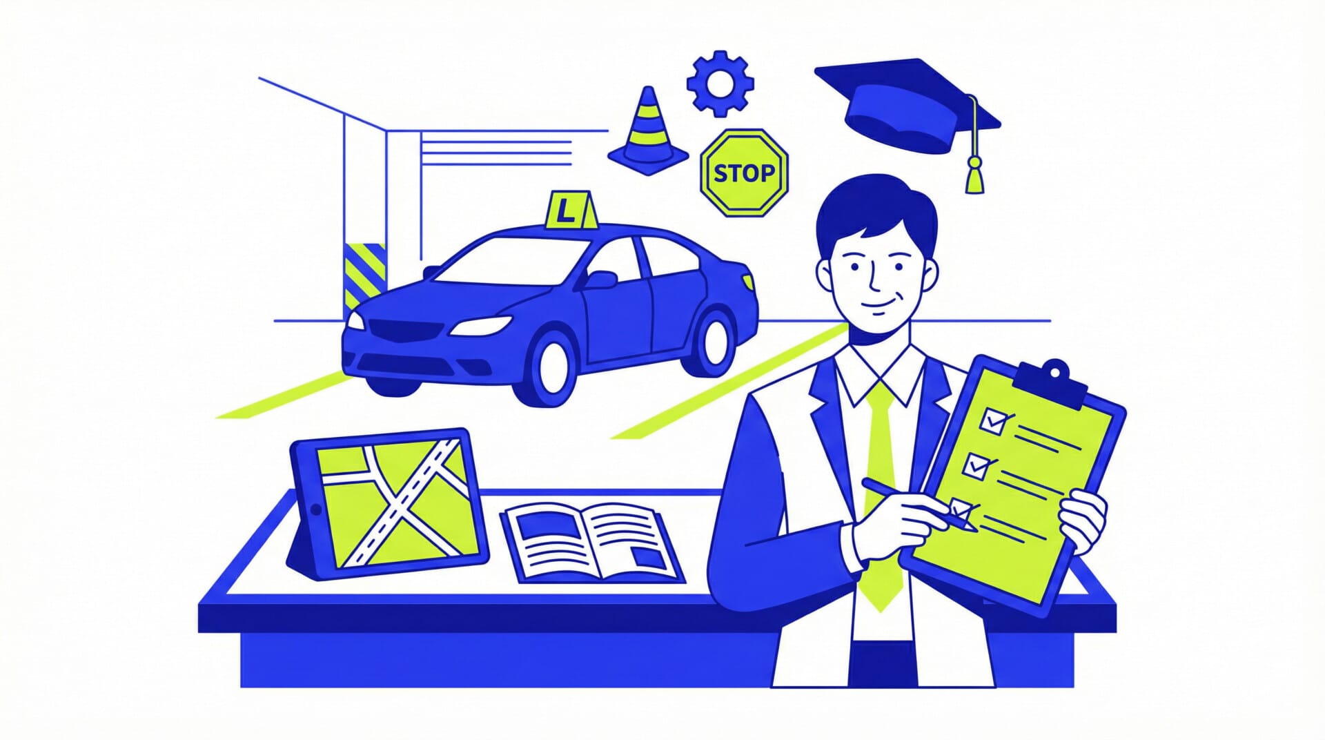 Illustration formation ECSR pour devenir moniteur auto-école