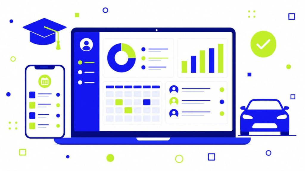 Logiciel de gestion auto-école - tableau de bord comparatif 2026