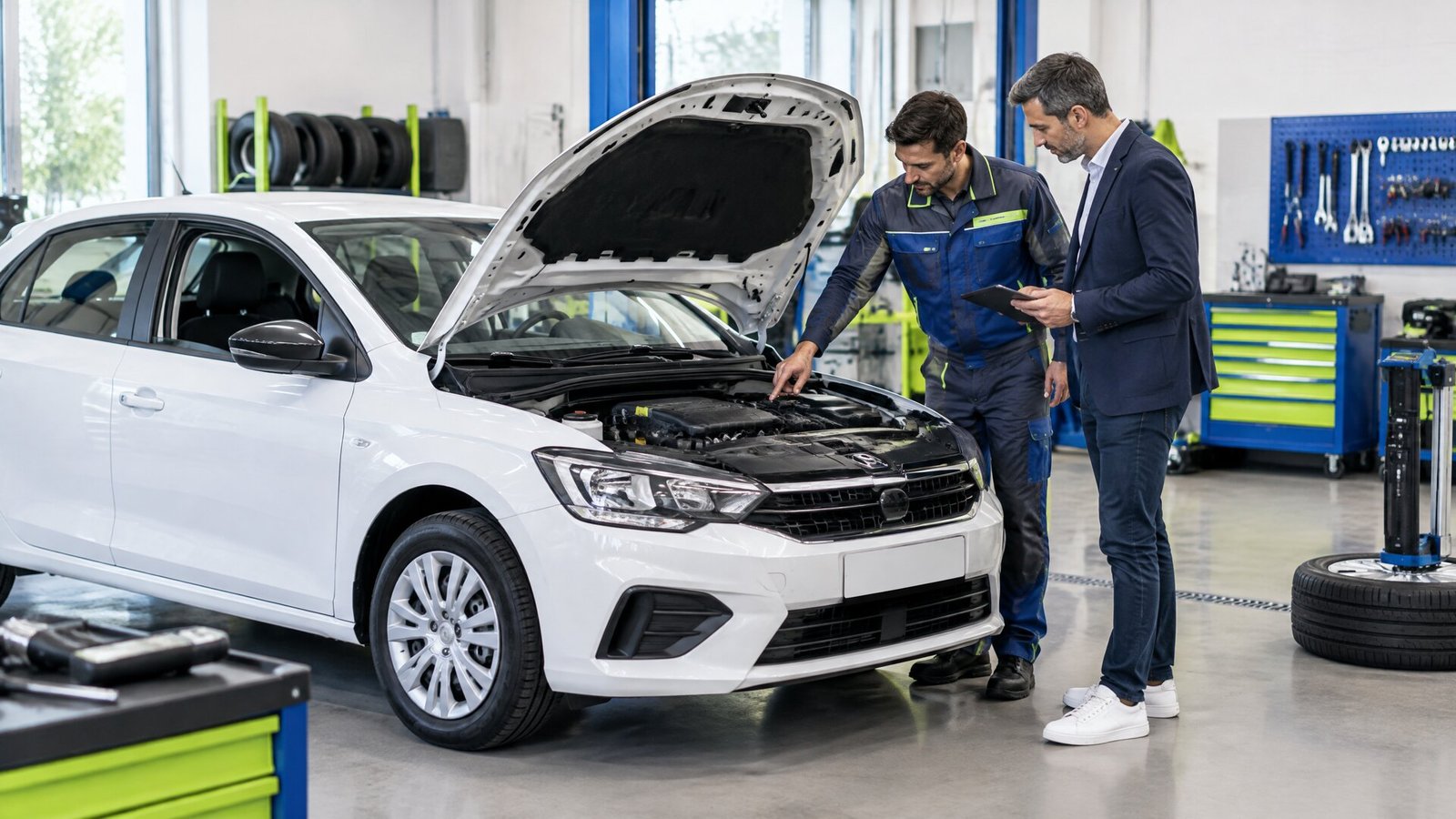 Maintenance préventive d’une voiture auto-école en atelier Maintenance préventive et entretien voiture auto-école en atelier